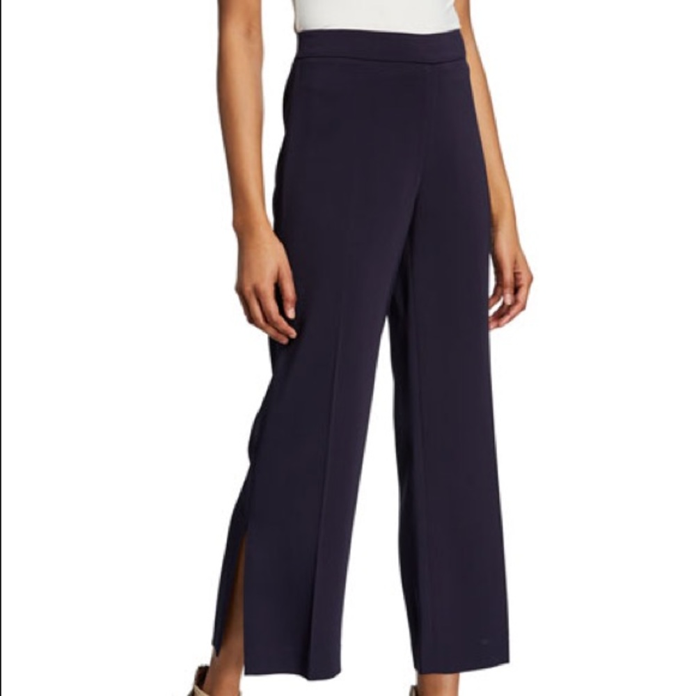 Kobi Halperin Navy Split Leg Trousers
